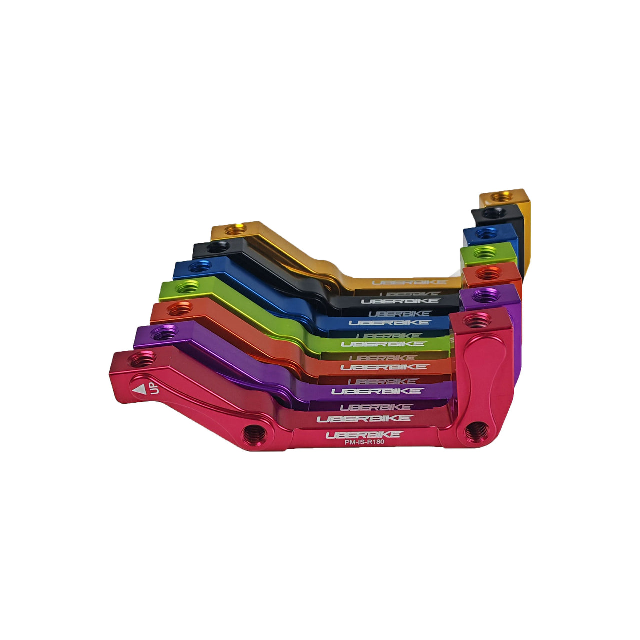 Rear Post to IS 180mm Disc Brake Mount adapter - Colour Options