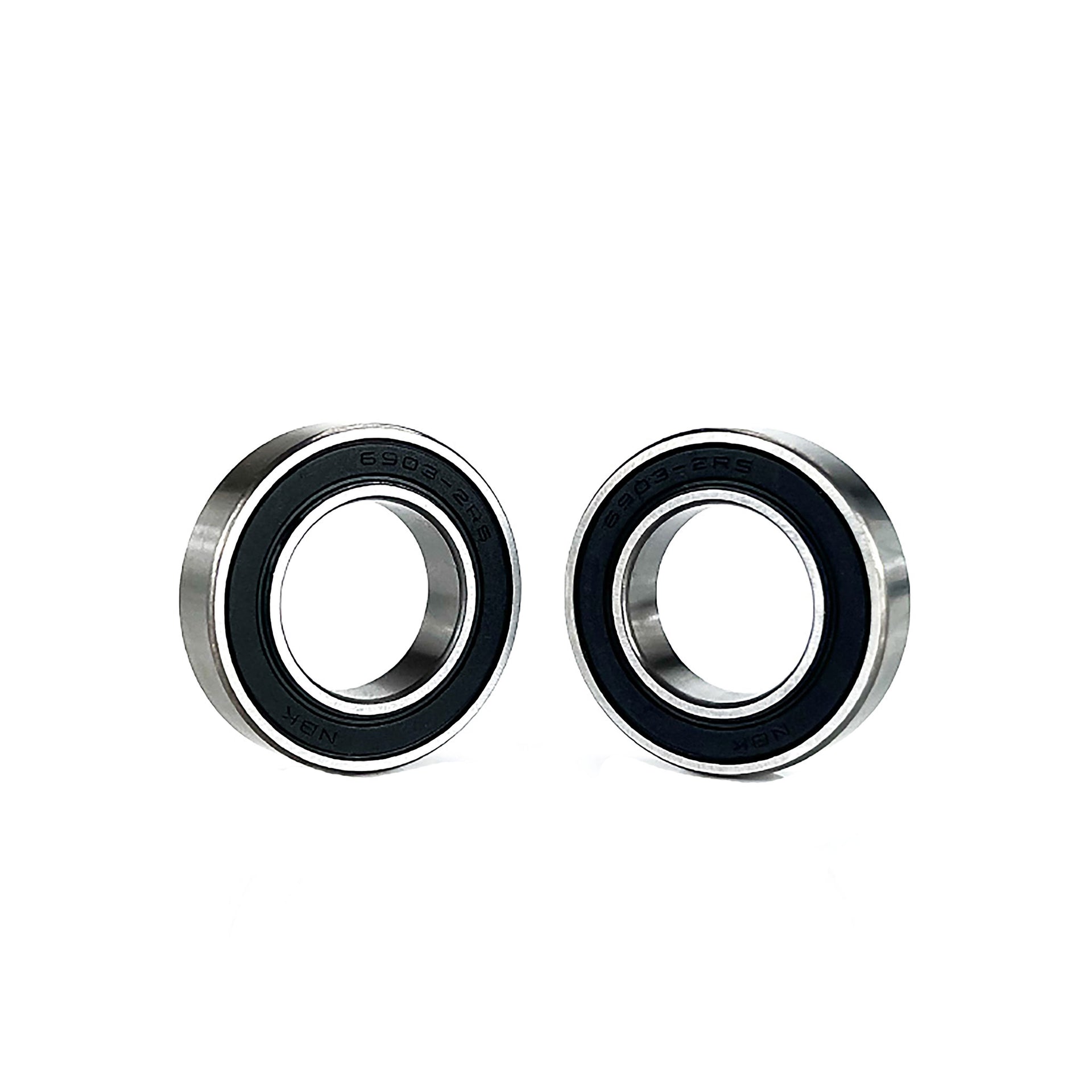 2 rear hub bearings on a white background