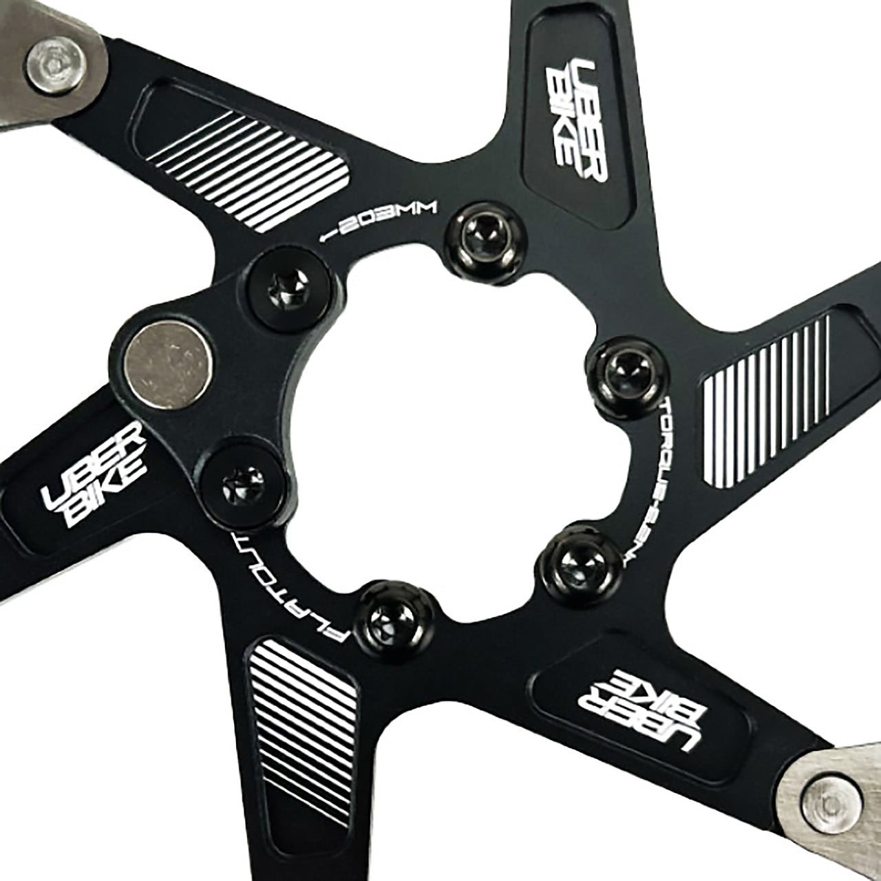 Uberbike 12 Piece Titanium Rotor Bolt Upgrade Kit for Specialized Levo / Kenevo Using Speed Sensor Magnet - Colour Options