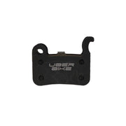 shimano saint m800 semi metallic finned brake pad inserts on a white background 