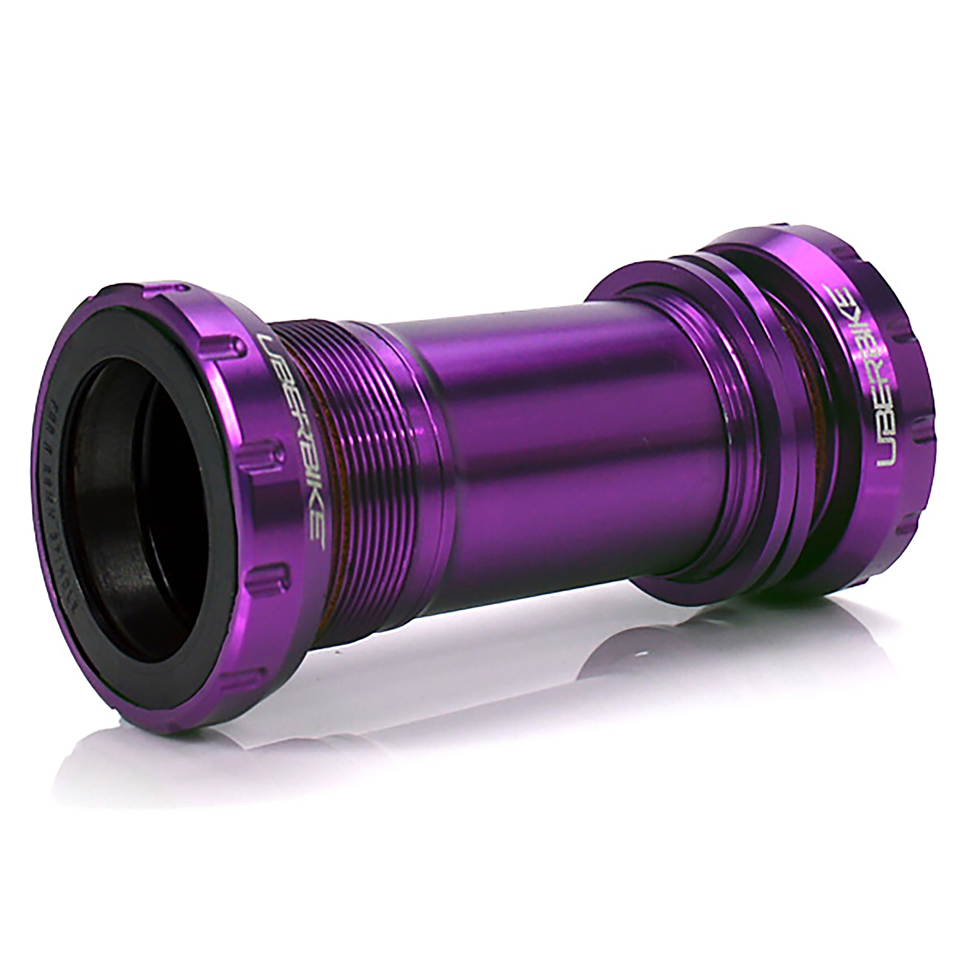 sram DUB Purple bicycle bottom bracket with Uberbike branding on a white background
