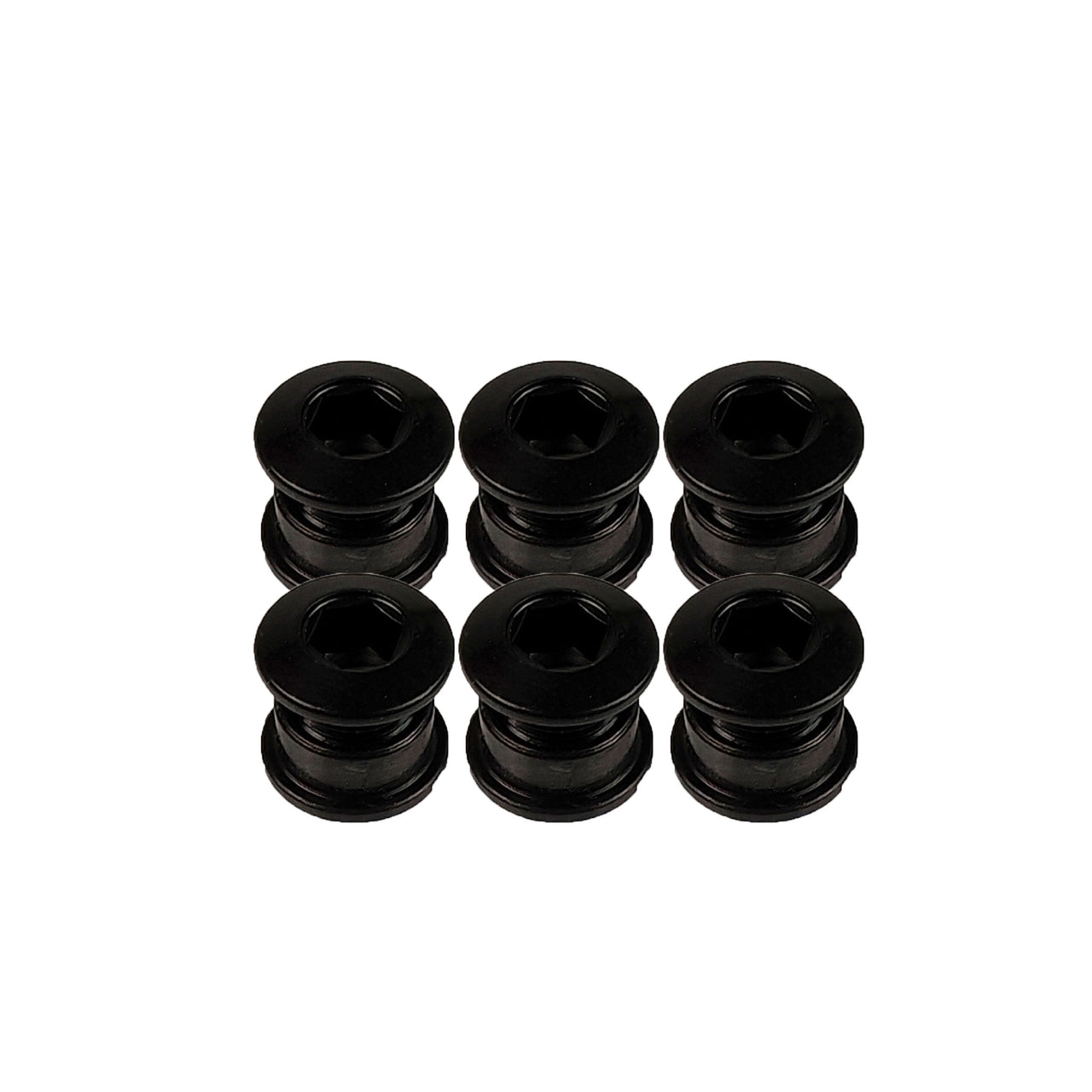 Uberbike Steel Chainring Bolt Kit - 4 Pack for 1X - Black