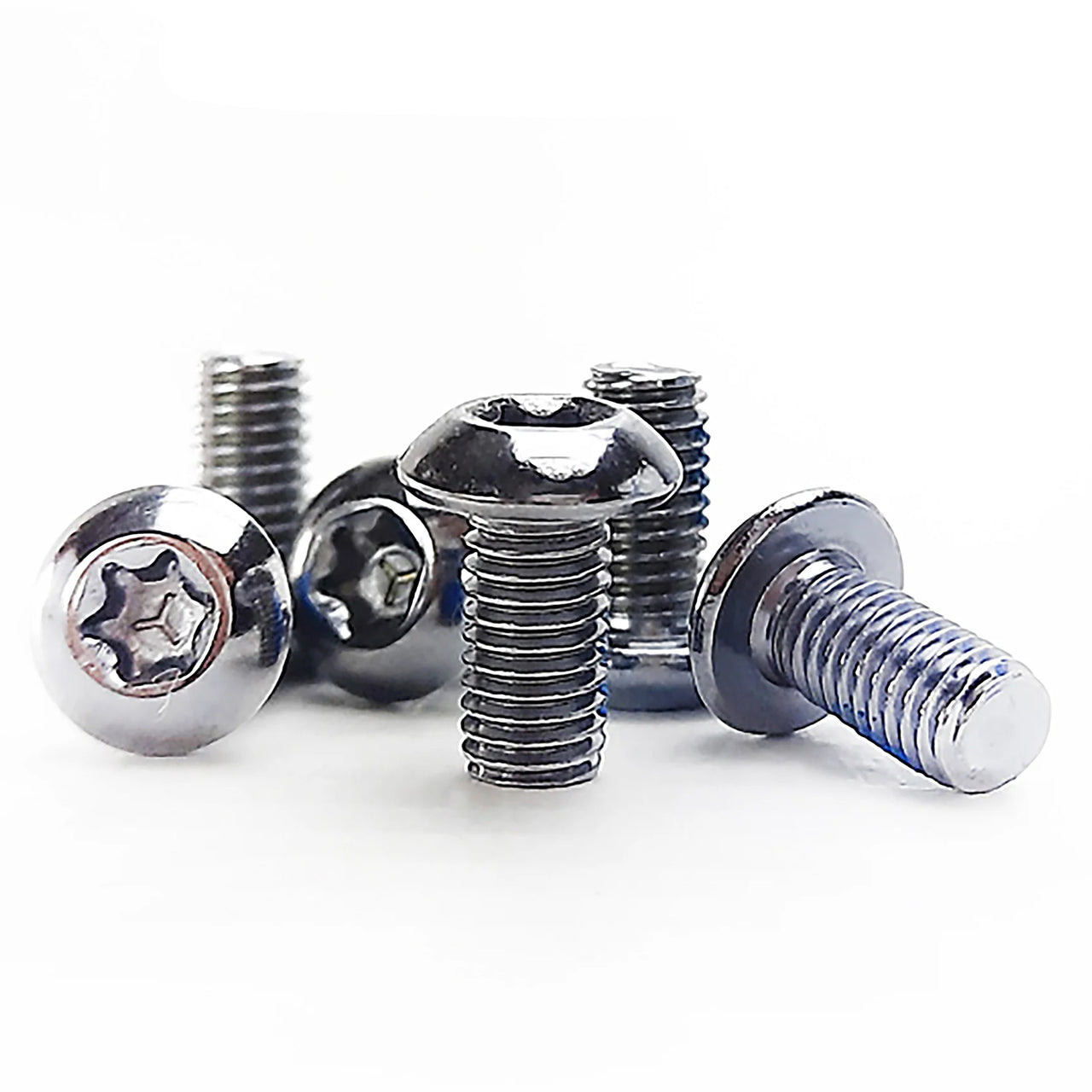 Uberbike 6 Piece Steel Rotor Bolts - Raw Polished