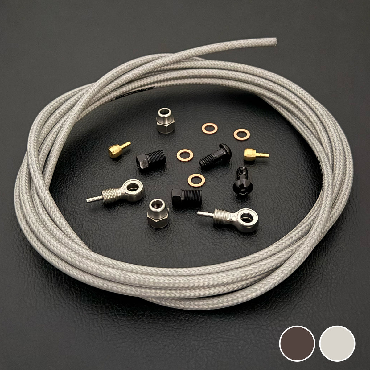 Tektro Orion HD-M750 Compatible Hydraulic Stainless Steel Braid Brake Hose Kit