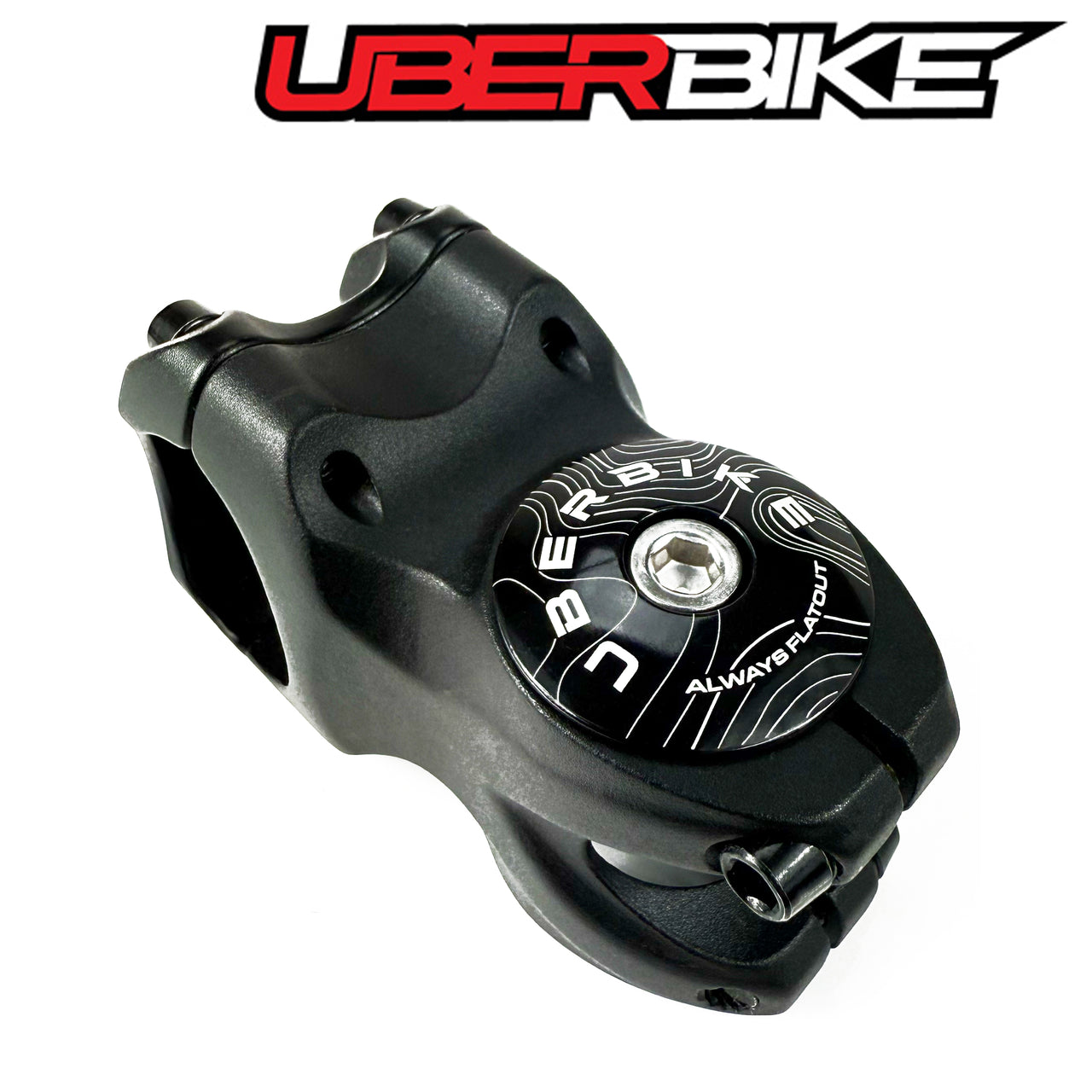 Uberbike Headset Stem Top Cap - Always Flatout Design